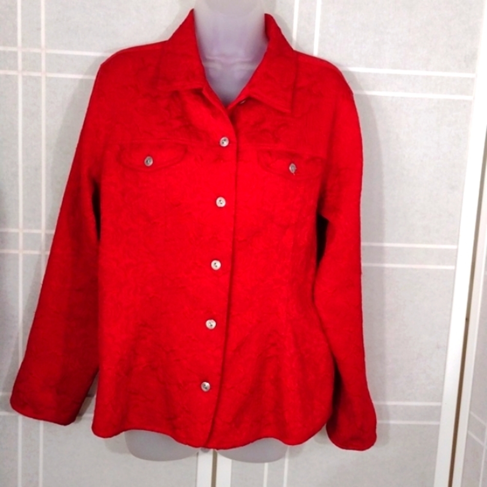 Chico's red jacket L